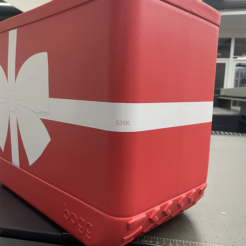 EVA beach bag printer, luggage beach bag four-sided continuous printing automatic rotating beach bag UV printer